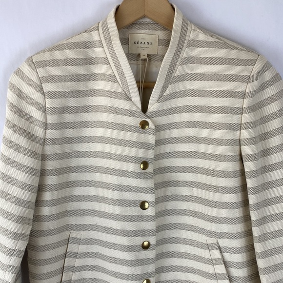 Sezane Teddy Keaton Jacket Size 34 - Picture 3 of 9